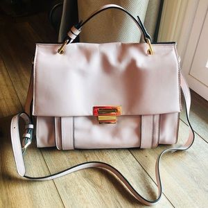 Ivanka Trump Turner Pink Blush Leather Satchel bag